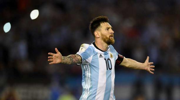 Lionel Messi durante el partido ante Chile. Foto: AFP