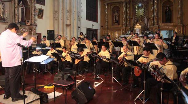 Concierto Musica Sacra en el convento de El Carmen Alto  la Orquesta de Instrumentos Andinos en el 2016. Foto: Paúl Rivas / Archivo / ÚN