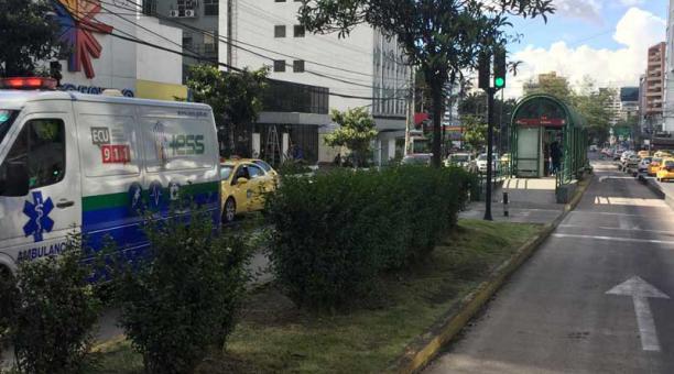 En esta para ocurrió el accidente de la joven golpeada por un bus de la Ecovía. Foto: Paúl Rivas / ÚN