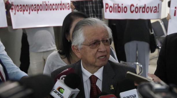 Polibio Córdova estuvo en el complejo judicial, en agosto. Foto: Patricio Terán / ÚN