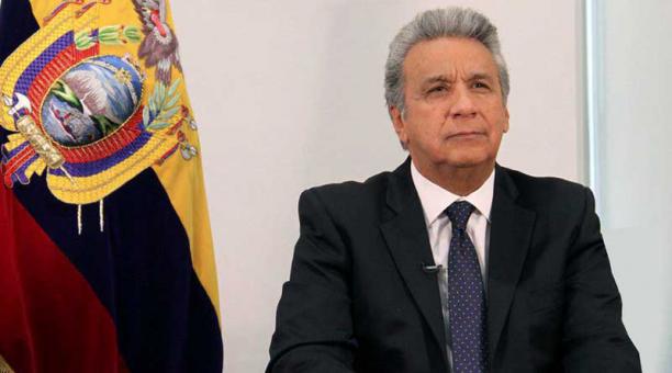 Lenín Moreno durante su programa El Gobierno informa. Foto: Presidencia de Ecuador