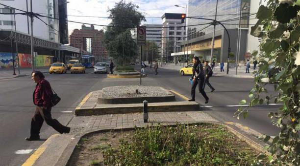 La avenida Amazonas se cerrara de manera parcial a la altura de la Plataforma Judicial. Foto: Paúl Rivas / ÚN