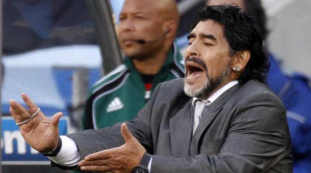Maradona es entrenador del Al Fujairah, de la segunda división de Emiratos Árabes Unidos. Foto: Referencial