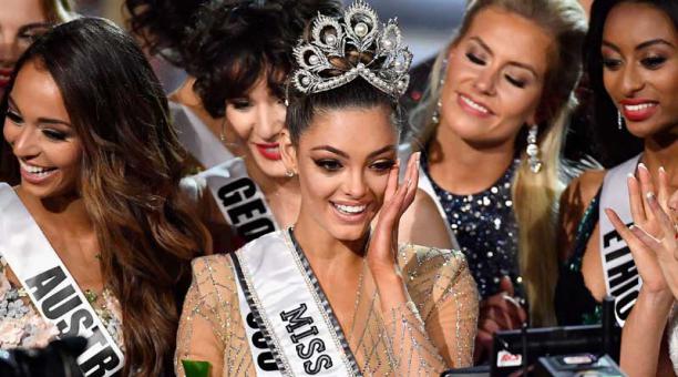 La candidata de Sudáfrica fue nombrada Miss Universo 2017 en The Axis en Planet Hollywood Resort & Casino el 26 de noviembre de 2017 en Las Vegas. Foto: AFP