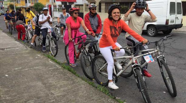 Las cicleadas salen siempre del sector de La Vicentina, donde también se entrenan para los recorridos guiados. Foto: Ana Guerrero / ÚN
