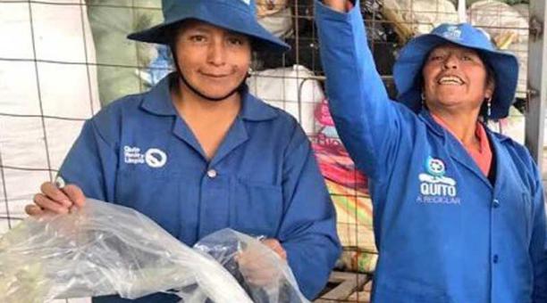 Mediante el programa "Quito a Reciclar" se favorece a cerca de 200 familias de exmineros. Foto: Cortesía Municipio de Quito