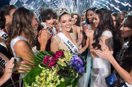 La candidata de Sudáfrica fue nombrada Miss Universo 2017 en The Axis en Planet Hollywood Resort & Casino el 26 de noviembre de 2017 en Las Vegas. Foto: AFP