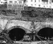 Trabajos en el túnel de San Roque en Quito en 1975. Foto: Archivo Histórico / ÚN