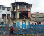 Los escombros de la vivienda desplomada aún no han sido retirados en su totalidad. Foto: Eduardo Terán / ÚN
