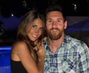 Antonella Roccuzzo y su novio Lionel Messi. Foto: Instagram