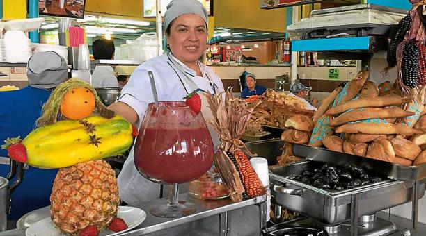 En los mercados de Quito, las recetas de varias generaciones se ofrecen a los capitalinos. Foto: Últimas Noticias