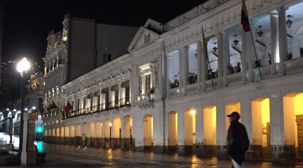Una vista nocturna del centro Histórico de Quito. Foto: Eduardo Terán / ÚN