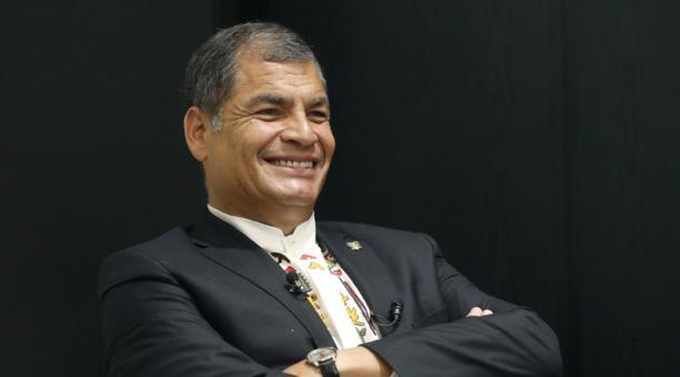 Rafael Correa, durante una entrevista exclusiva concedida a la Agencia EFE.