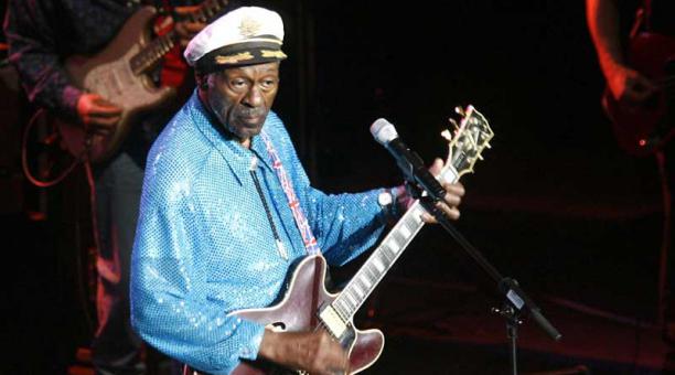 Chuck Berry, uno de los grandes padrinos y fundadores del rock gracias al tema 'Maybellene'. Foto: EFE