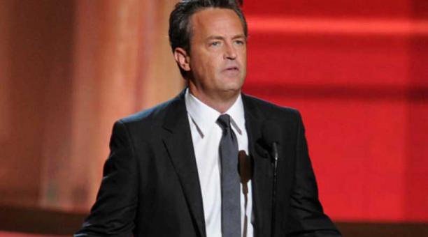 La estrella de la serie 'Friends' Matthew Perry (Chandler) durante un evento público en 2016. Foto: Captura de pantalla