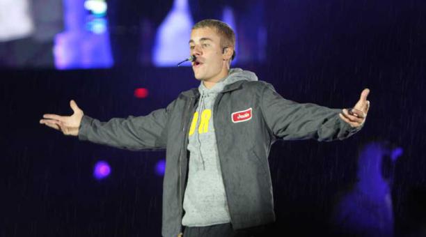 Justin Bieber durante su presentación en Quito. Foto: Eduardo Terán / ÚN