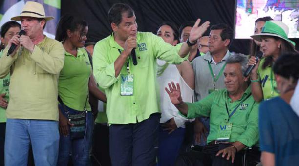 Convención Nacional de Alianza País en el coliseo California en Portoviejo con presencia del Presidente Rafael Correa y Alianza Pais foto: Paúl Rivas Bravo / ÚN