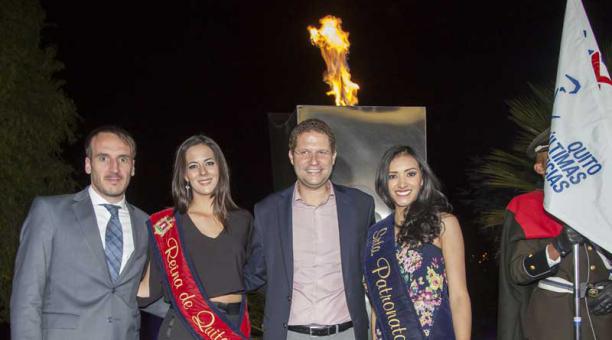 Presentación de la Quito Ultimas 15K y encendido de la llama olímpica. Foto: Armando Prado / ÚN