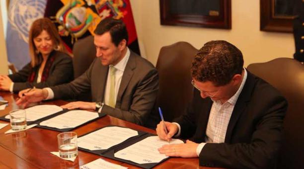 Municipio de Quito y Naciones Unidas en Ecuador fortalecen cooperación. Foto: Municipio de Quito