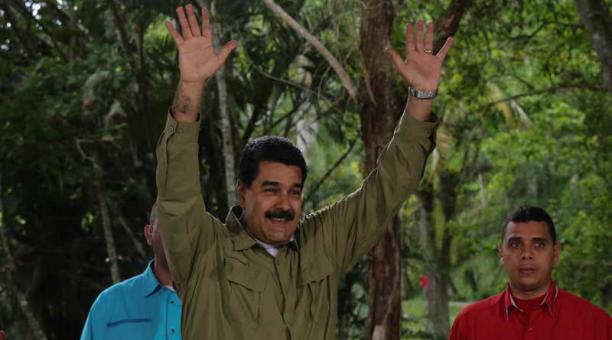 El presidente Nicolas Maduro en Miraflores, Venezuela, el pasado domingo 6 de agosto del 2017. Foto: EFE