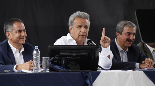 En la foto, el presidente Lenín Moreno en las instalaciones de Yachay en la parroquia de Urcuquí el martes 12 de septiembre del 2017. Foto:  Patricio Terán / ÚN