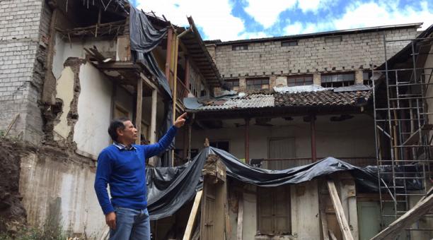 Así está la casa afectada de las calles Guayaquil y Galápagos. Foto: ÚN