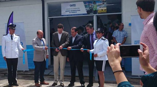Mauricio Rodas inauguró el Centro de Formación de la Agencia Metropolitana de Tránsito AMT. Foto: Ana María Carvajal / ÚN