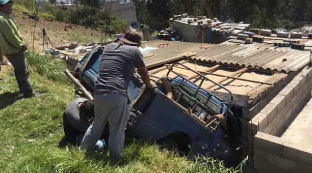 Un descuido provocó este accidente en el norte de Quito. Foto: Paúl Rivas / ÚN