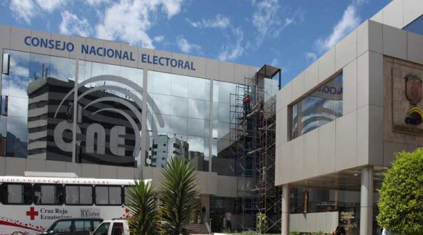 Foto referencial del edificio del Consejo nacional Electoral. Archivo