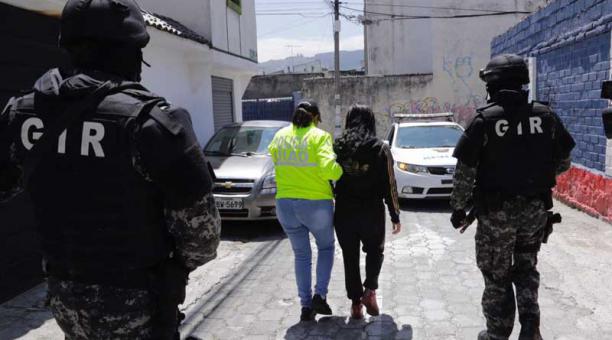 La Policía detuvo a varios implicados en este caso que afectó a estudiantes de Quito. Foto: Alfredo Lagla / ÚN