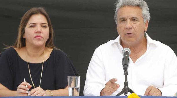 El presidente Moreno estuvo ayer en Manta. Foto: agencia API para ÚN