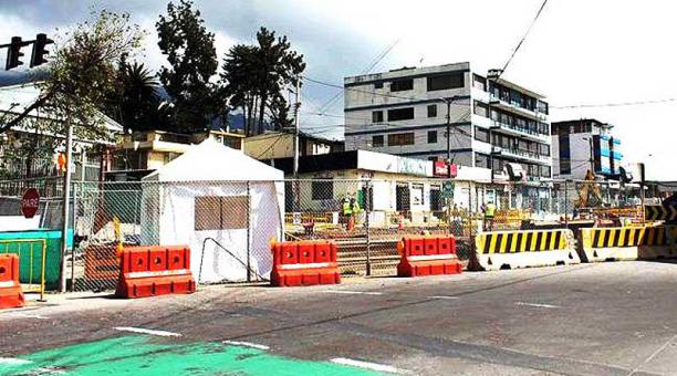 En el sector se realizaban trabajos del Metro de Quito. Foto: cortesía Municipio de Quito