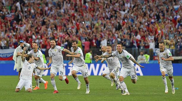 Rusia derrotó a España por penales (4-3 tras el empate 1-1). Foto: EFE