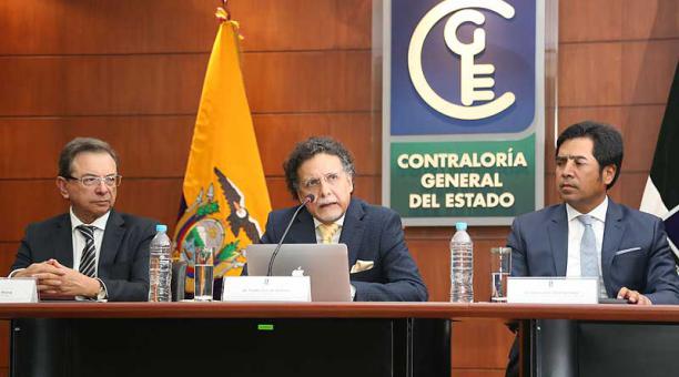 Pablo Celi (centro) dio los resultados del informe. Foto: archivo / ÚN