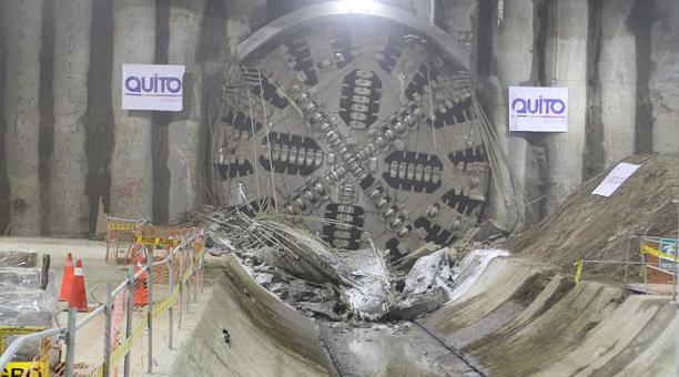 La tuneladora Luz de América llegó el pasado 4 de julio del 2018 a la estación San Francisco. Foto: archivo / ÚN