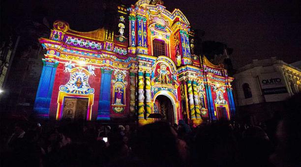Durante cinco días, el Centro Histórico de Quito será el escenario de la Fiesta de la Luz. Foto: archivo ÚN