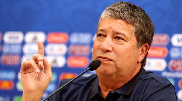 Gómez dirigió a Panamá en el último Mundial. Quedó en el último lugar. Foto: archivo EFE