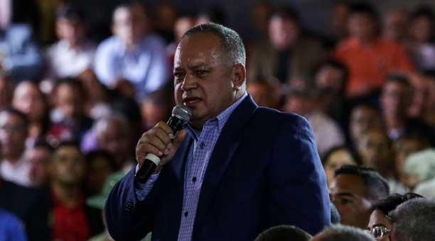 Diosdado Cabello, presidente de la Asamblea Nacional de Venezuela, califica el éxodo migratorio de una 'gran campaña tipo Hollywood'. Foto: archivo