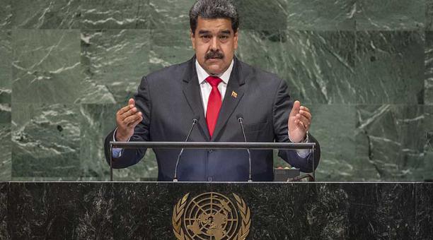 El presidente Nicolás Maduro durante su intervención en la ONU. Foto: DPA