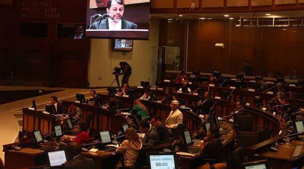 Ayer, 25 de octubre del 2018, fue la primera comparecencia de autoridades en la Asamblea. Foto: Diego Pallero / ÚN