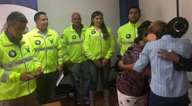 La madre y una de las hermanas fueron localizadas en la provincia del Guayas. Foto: Twitter Policía Nacional