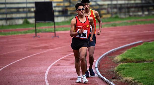 Imagen de archivo de Jonathan Amores durante una competencia en Los Chasquis, en Quito. Foto: archivo / ÚN