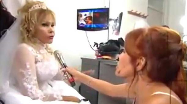 La boda de La Tigresa del Oriente iba ser transmitida por la televisión del Perú. Foto: captura