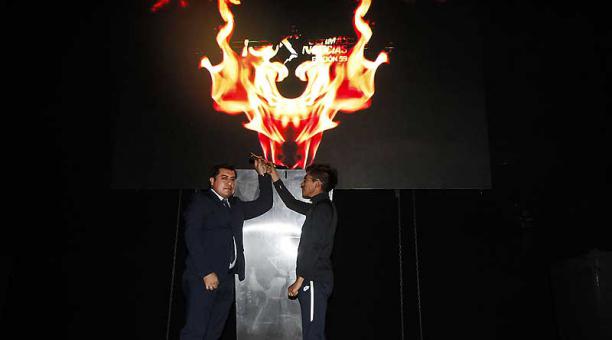 La noche de ayer, 29 de mayo del 2019, se realizó el encendido de la llama y fueron presentados los atletas de élite de este edición. Foto: Patricio Terán / ÚN