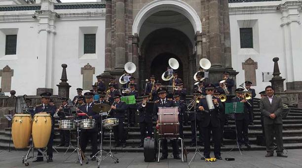 La Banda Municipal se instala en la Catedral. Cumplirá 86 años. Foto: Betty Beltrán / ÚN