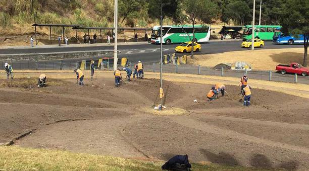 Los obreros preparan la tierra de El Trébol para una nueva siembra. Foto: Betty Beltrán / ÚN