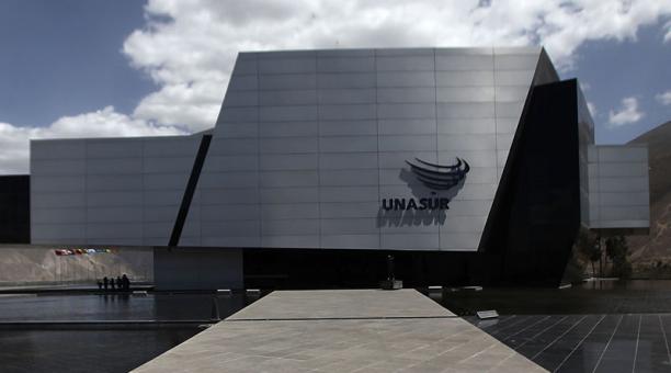 El edificio de Unasur, en la Mitad del Mundo, está avaluado en aproximadamente USD 40 millones. Foto: Archivo / ÚN