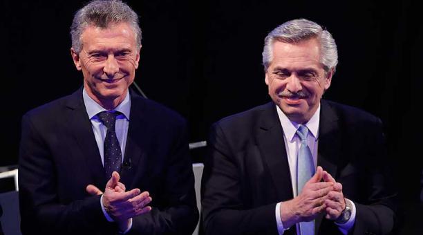 El 20 de octubre del 2019 se realizó el último debate televisado entre Mauricio Macri y Alberto Fernández, antes de las elecciones del 27 de octubre. Foto: EFE
