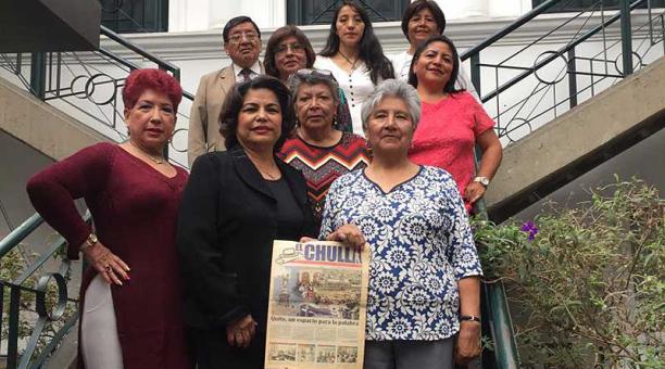 Integrantes del periódico barrial El Chulla quieren autogestionarlo. Foto: Betty Beltrán / ÚN