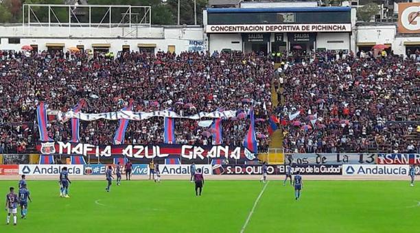Así lució la preferencia en el estadio Atahualpa con el partido chulla. Foto: Diego Robalino para ÚN